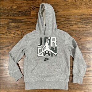 Gray Air Nike Jordan Hoodie Sweatshirt Size 8-10